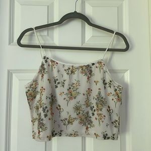 UO floral mesh tank